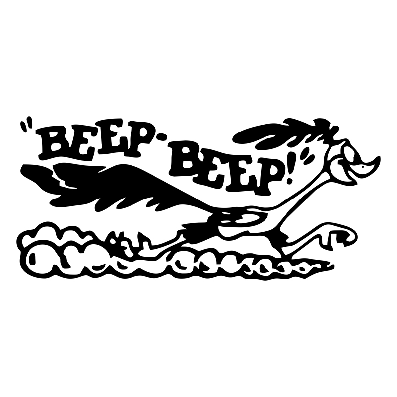 Laptop Accessories Price - G101 17x7.7cm Road Runner Sticker Cartoon
