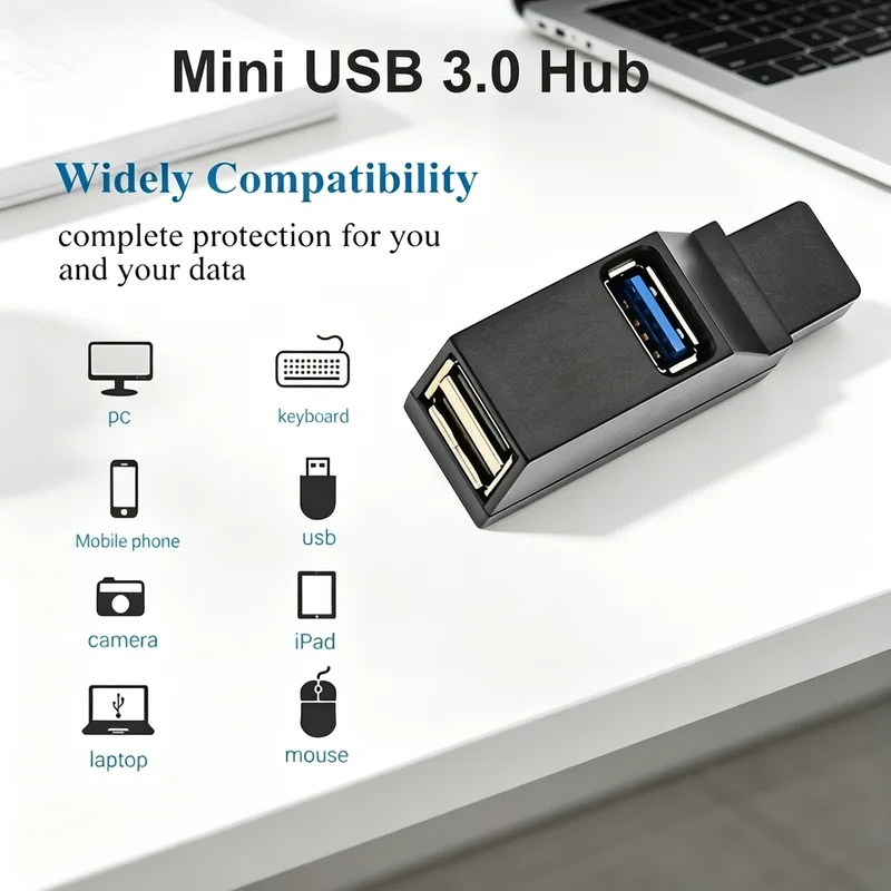 Laptop Accessories Price - USB 3.0 2.0 Rotatable 3 Ports