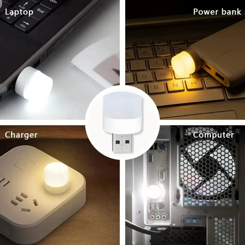 Laptop Accessories Light - Mini USB Night Light Warm White