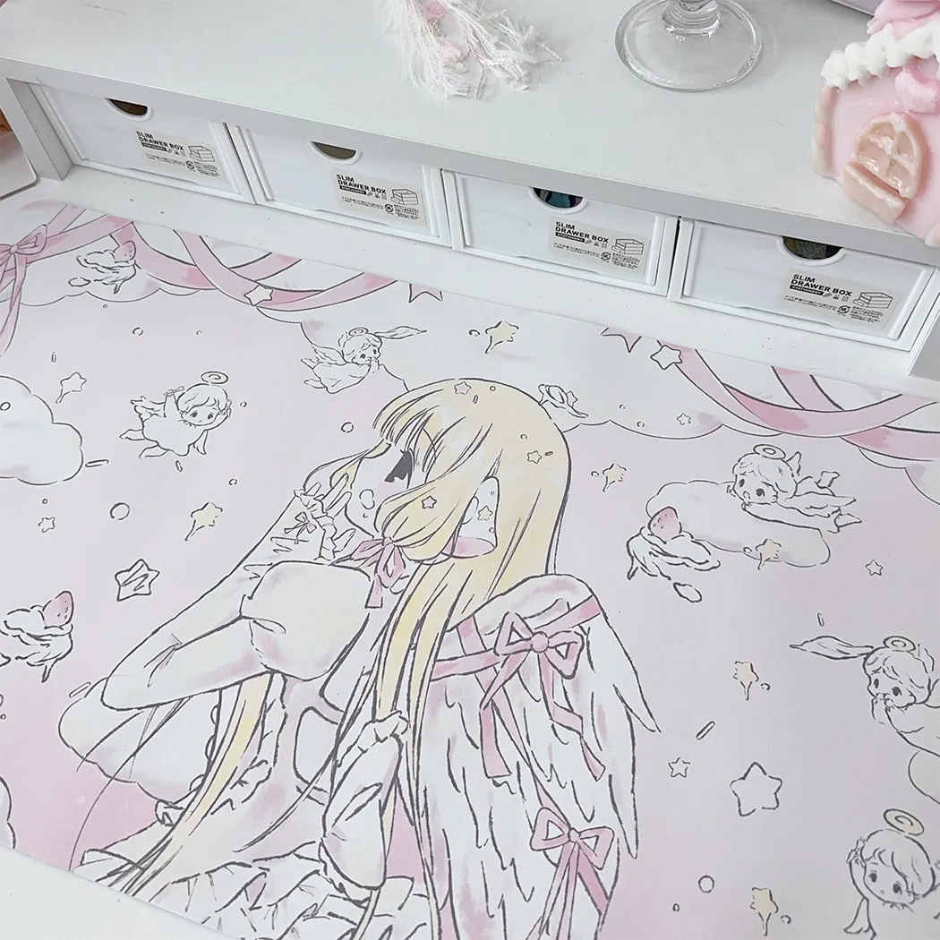 Laptop Accessories Pink - Original cartoon desk mat | Cute
