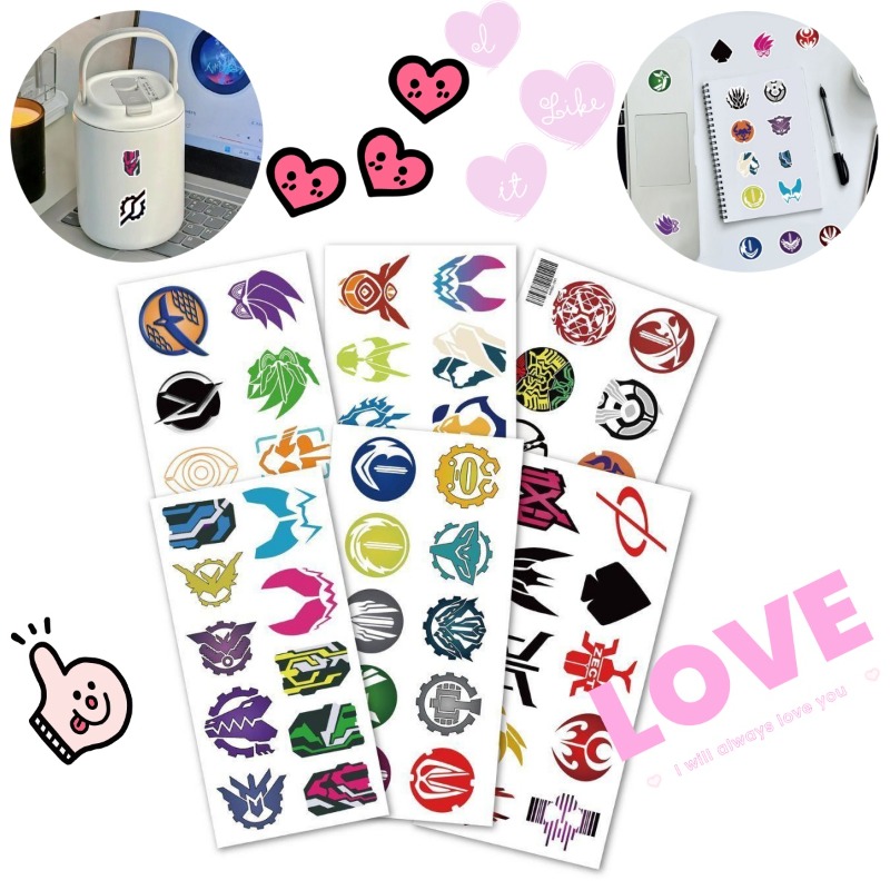 Laptop Accessories & Repair Jagtap Dairy Pimple Nilakh Pimpri Chinchwad Maharashtra - 60 Sheets Kamen Rider Logo Stickers