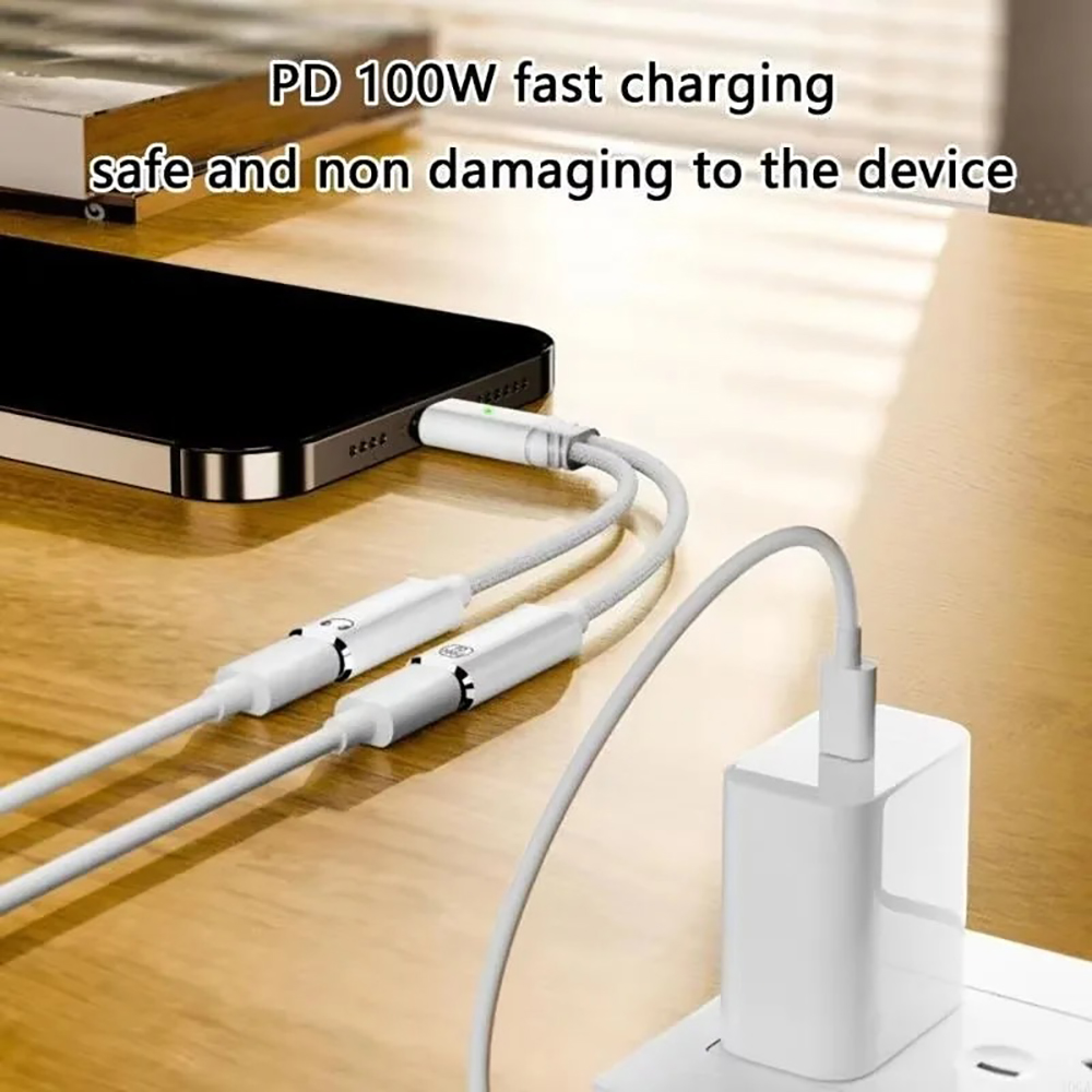 USB C Splitter 2 in 1 Headphon - Laptop Accessories Price recension och pris