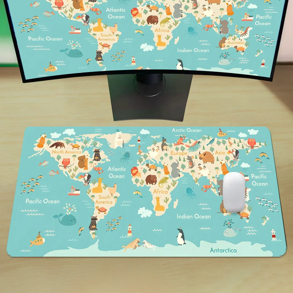 World Map Gaming Mouse Pad Ani - Laptop Accessories Design recension och pris