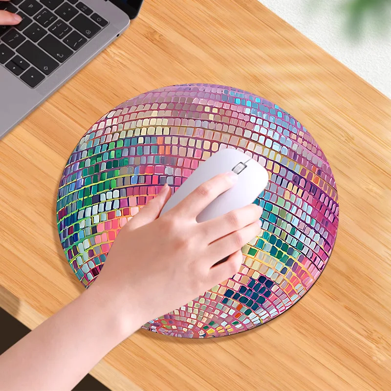 Rubber Round Pink Disco Ball M - Laptop Accessories Pink recension och pris