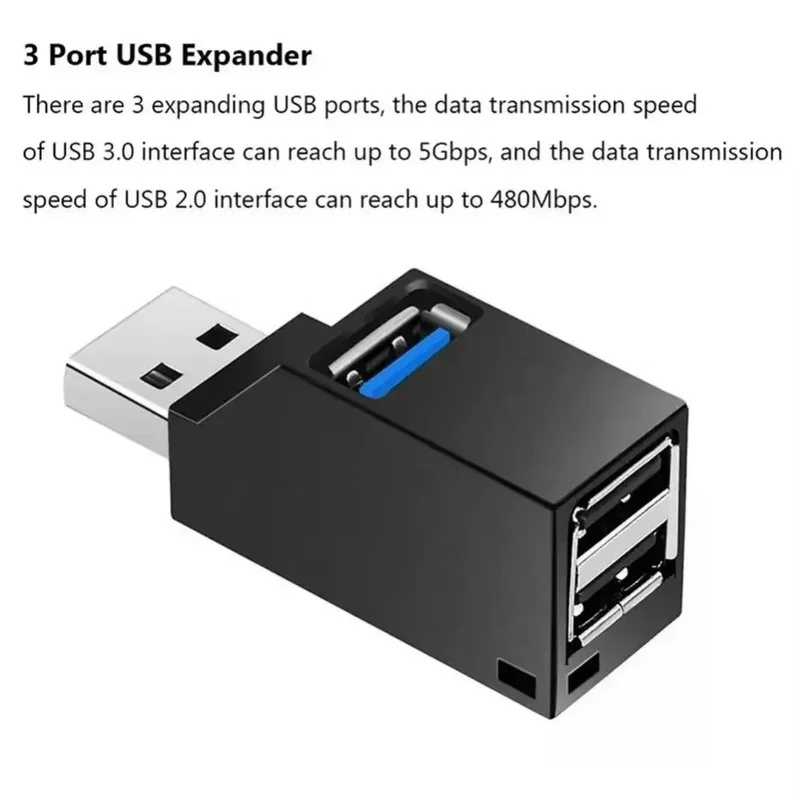 USB 3.0 2.0 Rotatable 3 Ports  - Laptop Accessories Price recension och pris