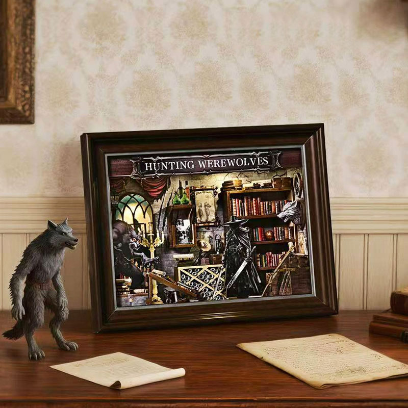 DIY 3D Wooden Book Nook Kit Mi - Laptop Accessories Light recension och pris
