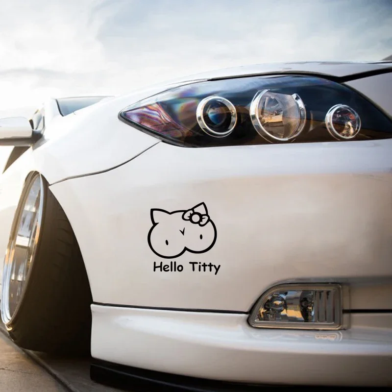Cute kitten design car window  - Laptop Accessories Design recension och pris