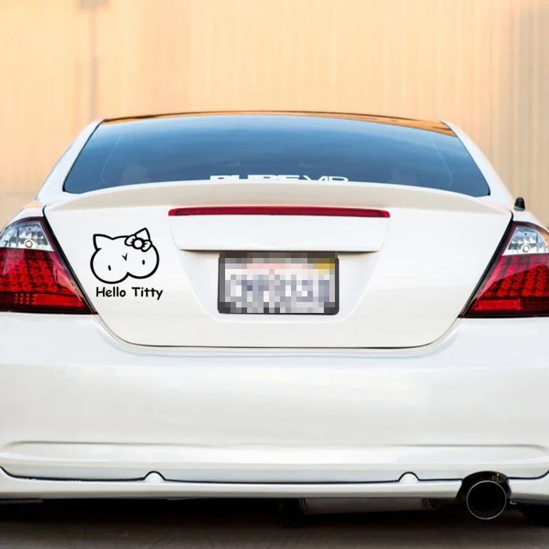 Cute kitten design car window  - Laptop Accessories Design recension och pris