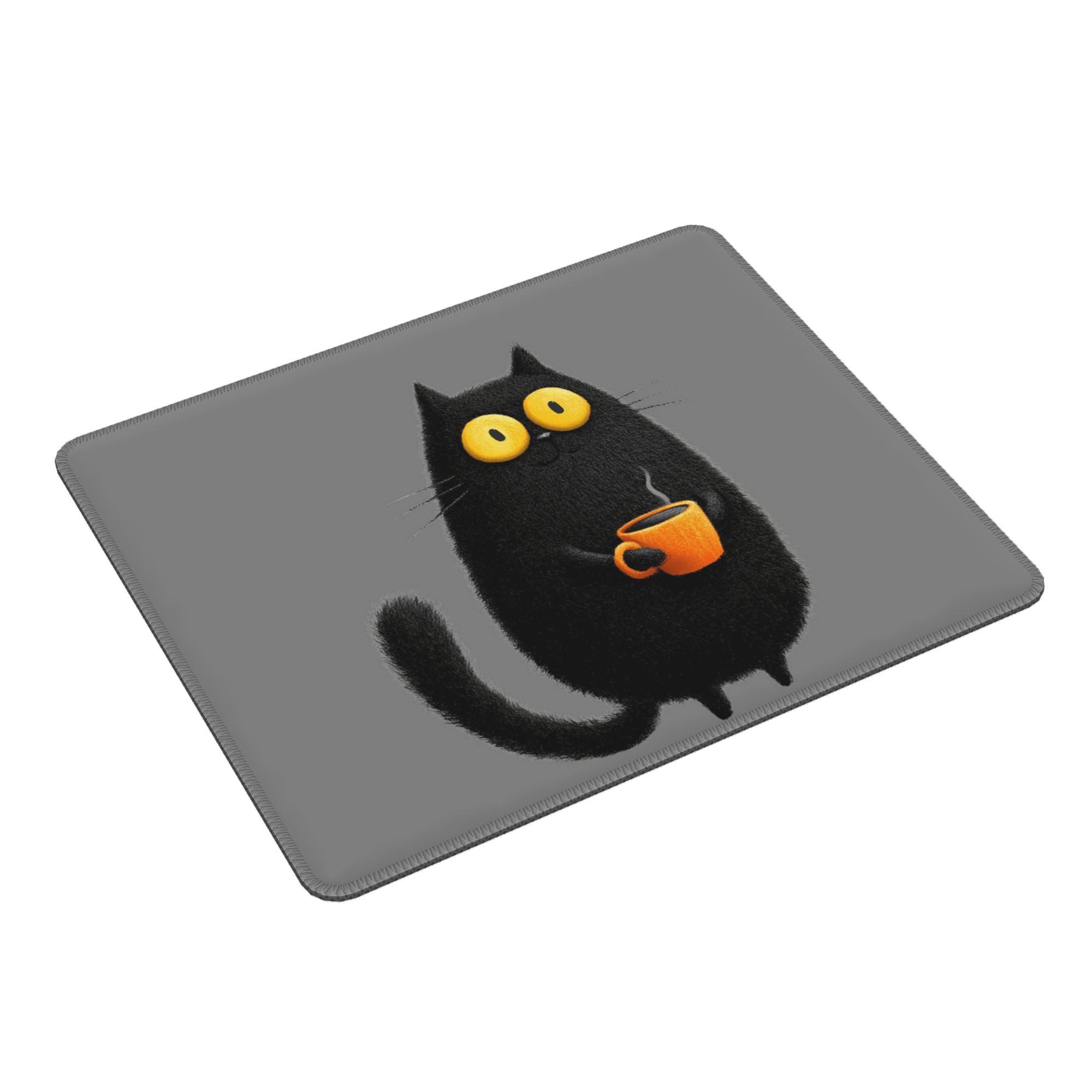 Cute Black Cat Coffee Design M - Laptop Accessories Design recension och pris