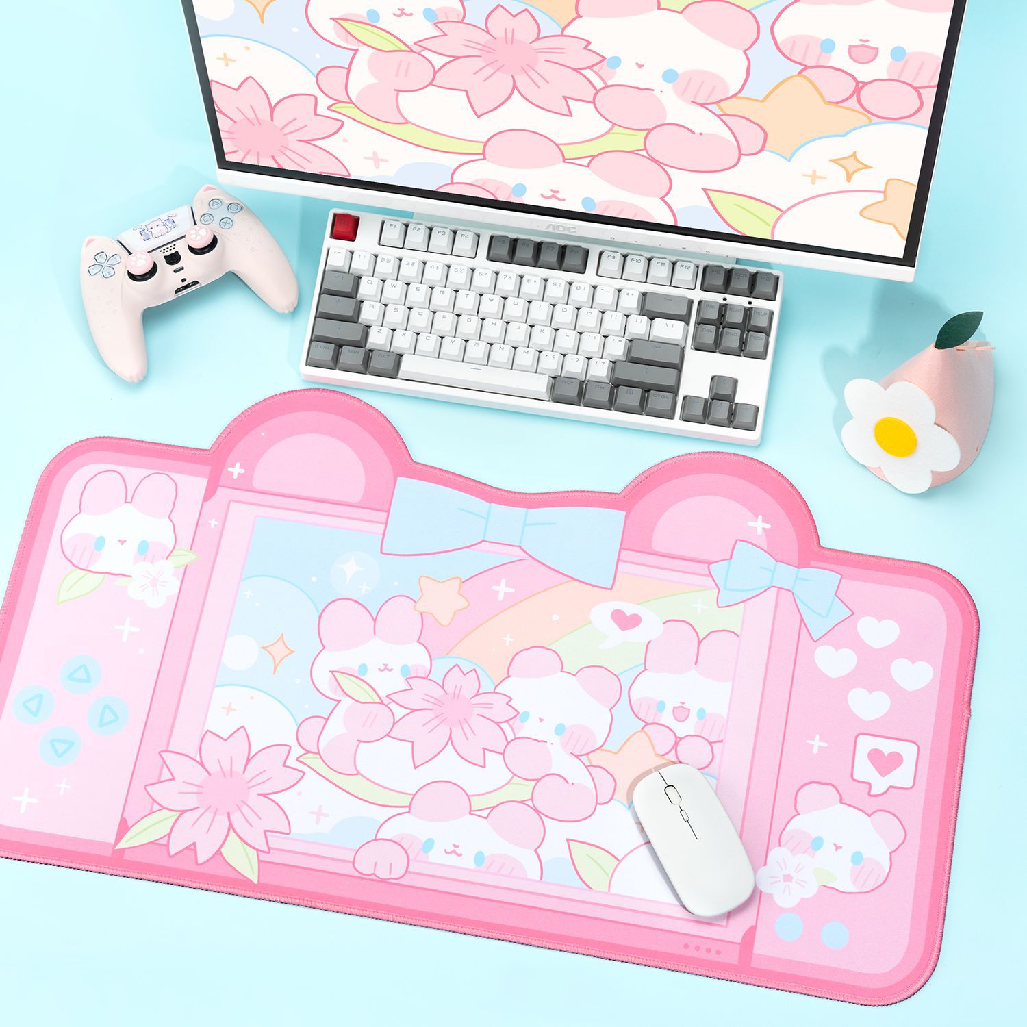 Extra Large Kawaii Gaming Mous - Laptop Accessories Pink recension och pris