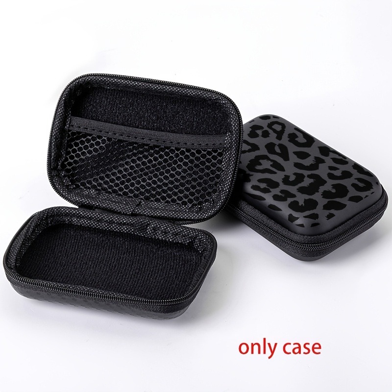 Black Leopard Print EVA Hard S - Cable Management Bag recension och pris