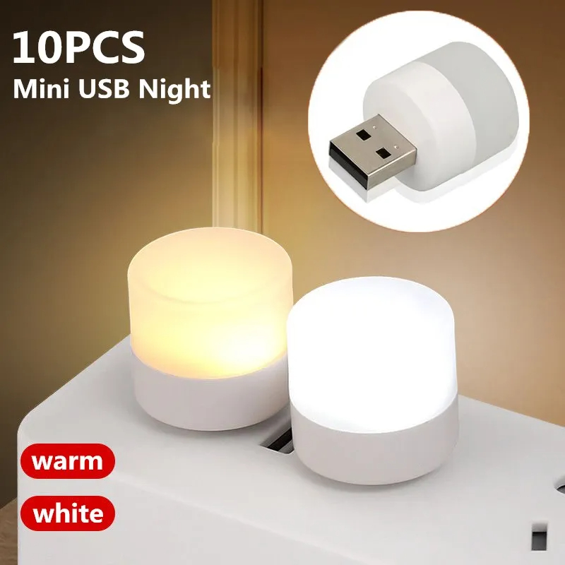 Mini USB Night Light Warm Whit - Laptop Accessories Light recension och pris