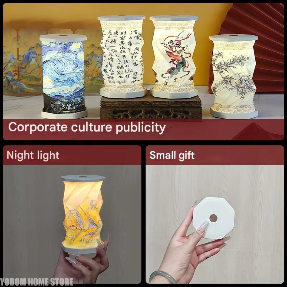 Paper Rotating Night Light Cre - Laptop Accessories Light recension och pris