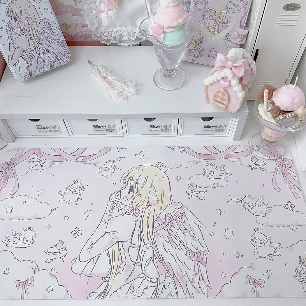 Original cartoon desk mat | Cu - Laptop Accessories Pink recension och pris